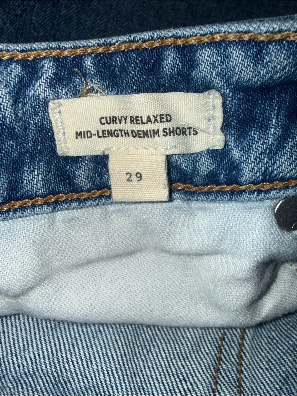 Madewell Relaxed Mid-Length Denim Shorts – Size 29